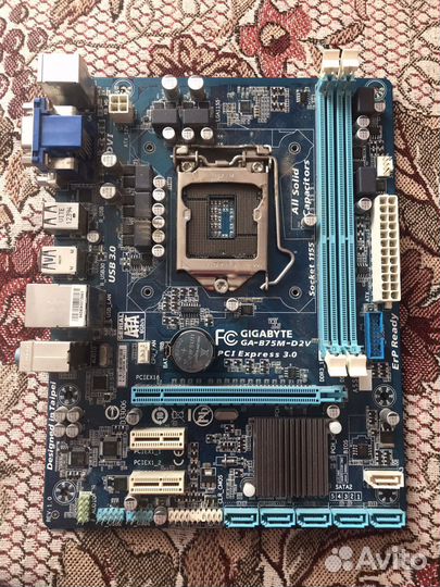 Материскач плата с процессором и куллерлм