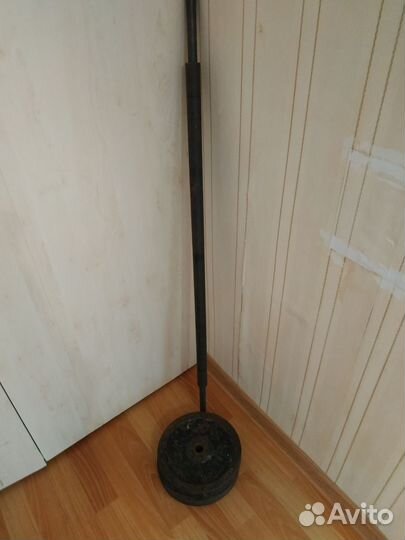 Гриф с блинами