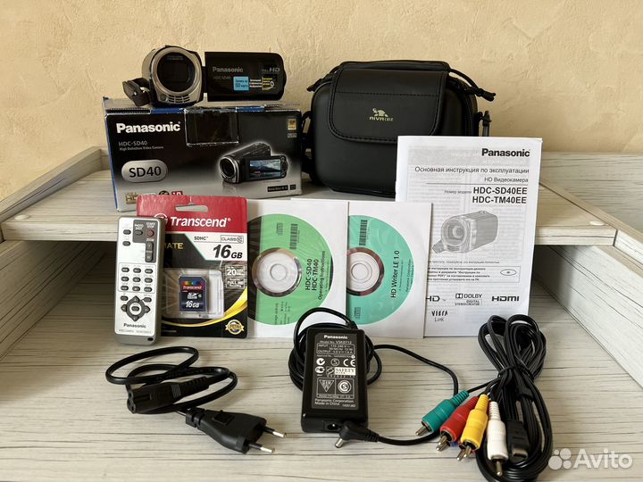 Видеокамера Panasonic HDC-SD40, сумка