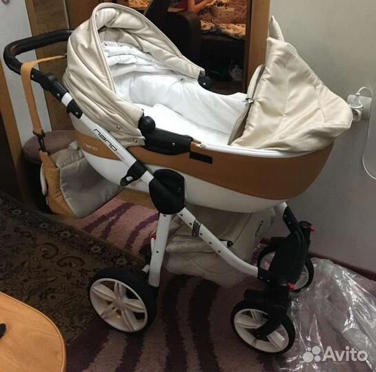 Коляска 2 в 1 эко кожа