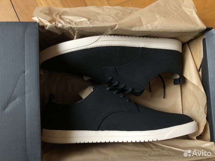 Кеды полуботинки Clae Ellington 8.5us Black Nubuck