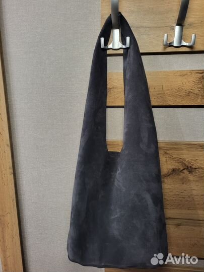 Сумка женская шопер натуральная замша