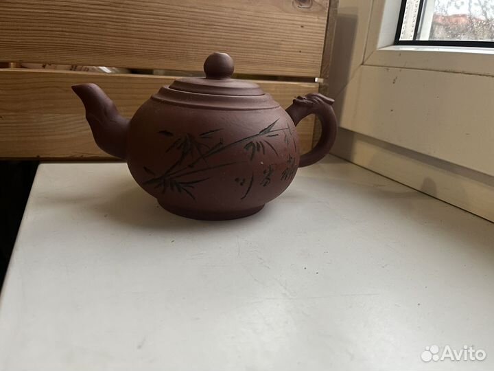 Заварочный чайник глина китайский