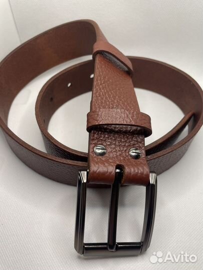 Мужской кожаный ремень ручной работы