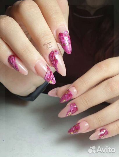 Шеллак, наращивание ногтей и ресниц, педикюр,брови