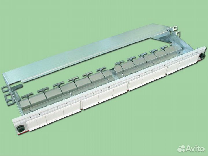 Коммутационная патч-панель 24 порта Nexans белая