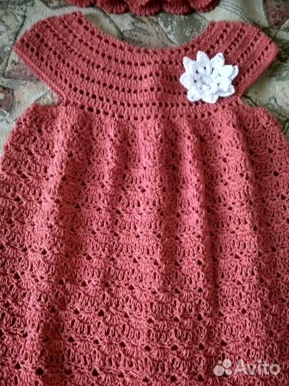 Детское платье+ панамка