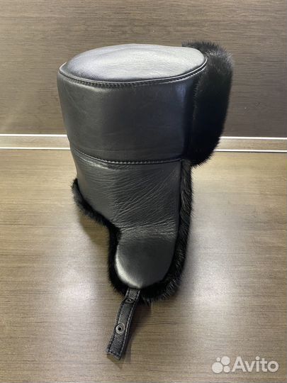 Мужская шапка норка натуральная кожа