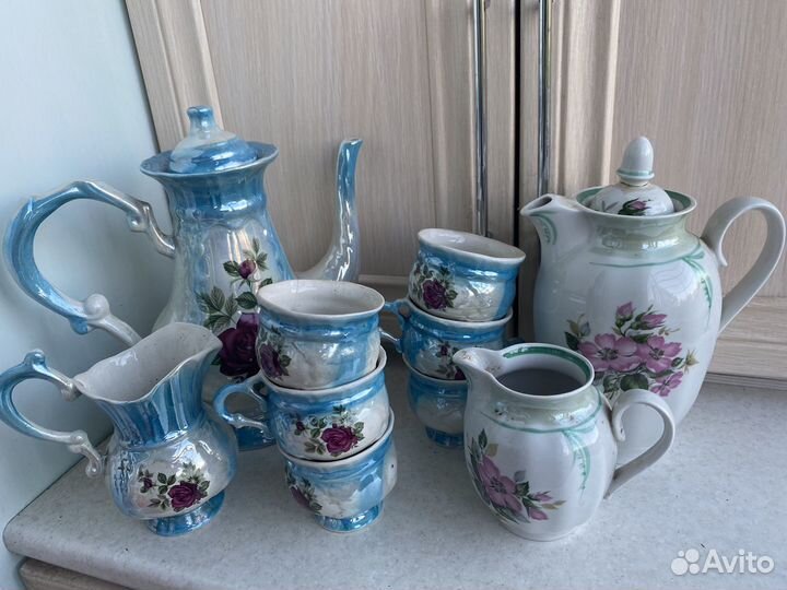 Чайный сервиз СССР синий
