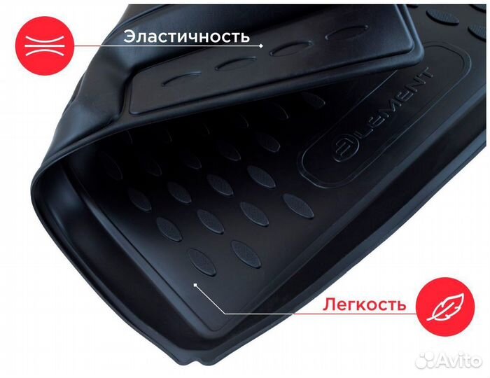 Коврик в багажник на Kia Soul 2008-2014 (Киа Соул)
