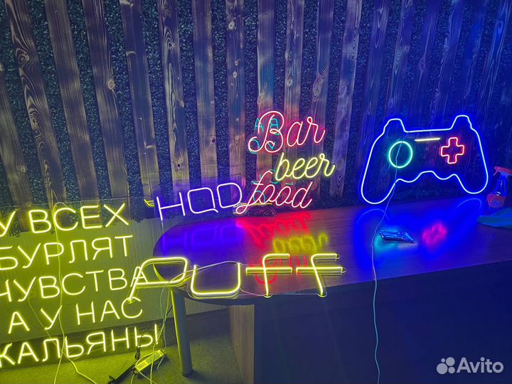 Вывеска из неона на заказ