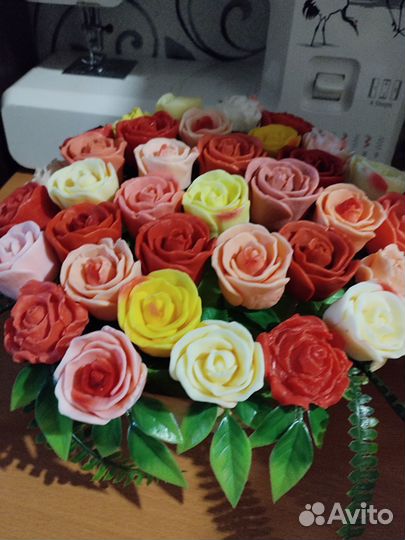 Корзинка мыльных цветов