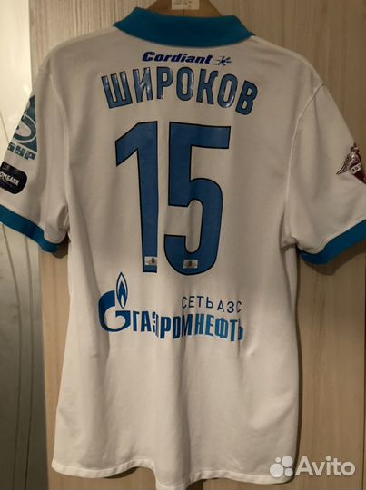 Футболка фк Зенит. Широков. С росписями футболисто
