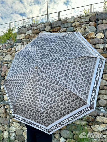 Зонт женский Michael Kors автомат серый новый