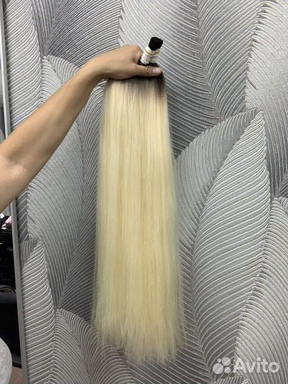 Волосы для наращивания 70 см омбре