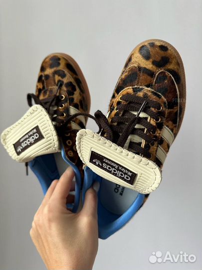 Кеды Adidas samba леопард