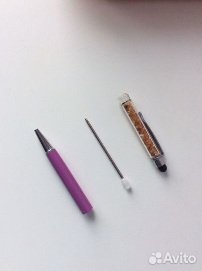 Ручка-стилус сувенирная с янтарем Калининград