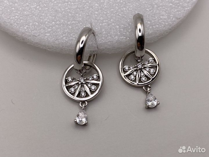 Серьги мотылёк