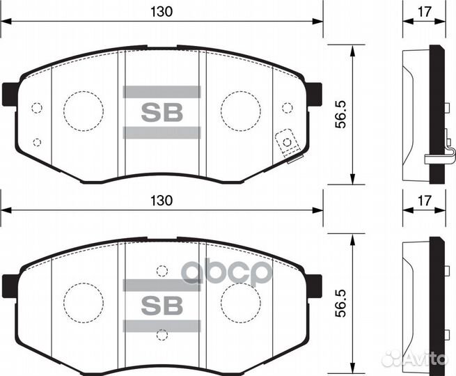 Колодки тормозные дисковые SP1374 Sangsin brake