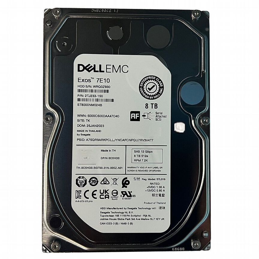 [ST8000NM024B] Dell C5hd0 8tb St8000nm024b