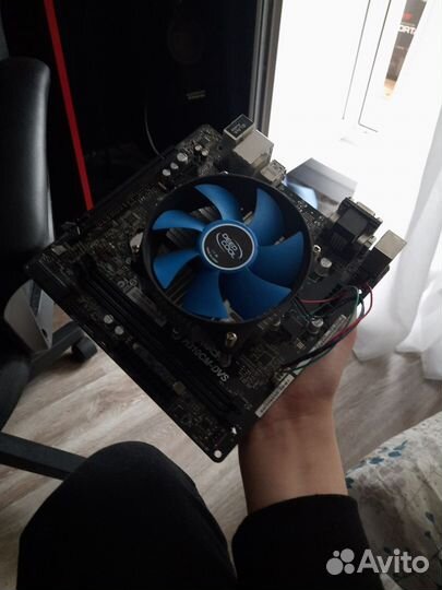 Мат. Плата asrock H310CM 1151v2 i3 9100f