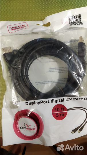 Кабель displayport v 1.2 новый