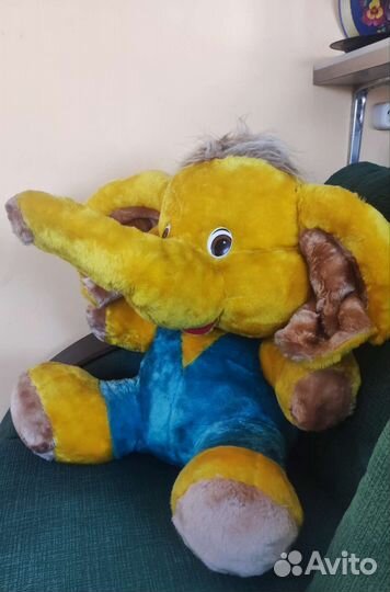 Игрушка большой плюшевый слон