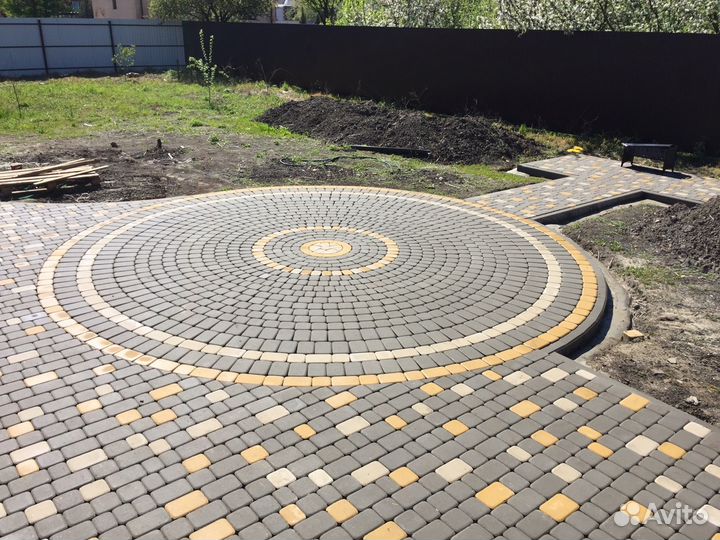 Укладка тротуарной плитки