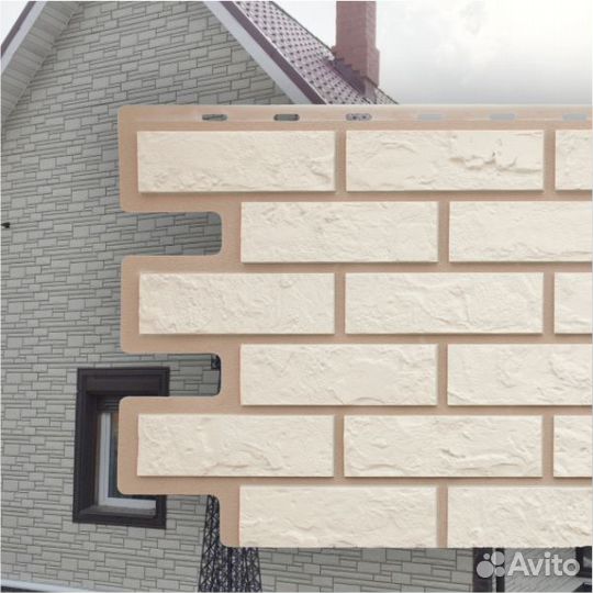 Фасадная панель (кирпич) Альта-Профиль 1140х480х1