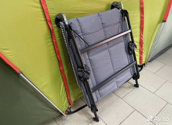 Раскладушка с регулируемой спинкой туристическая