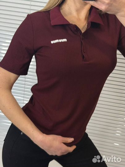 Футболка поло Miu Miu единый до 46