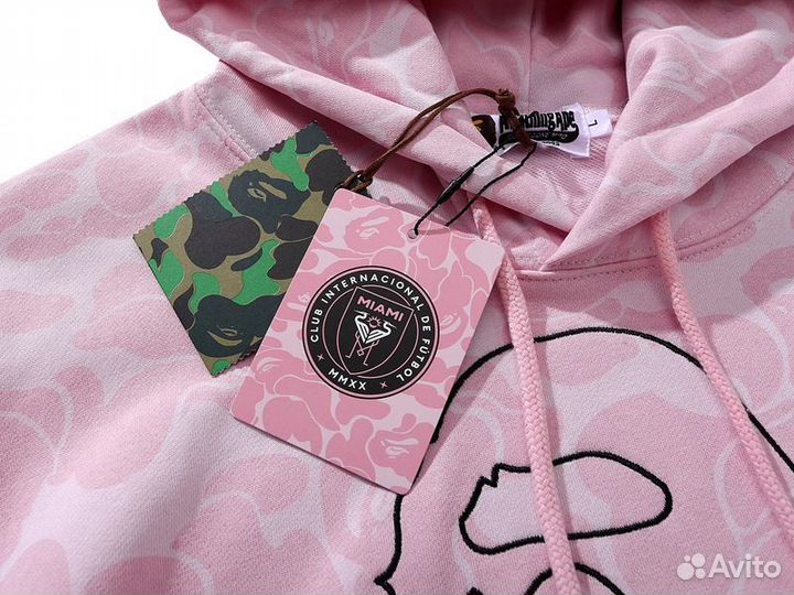 Кофта bape x inter miami
