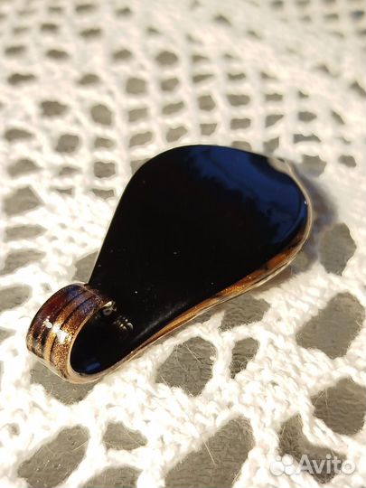 Подвеска-листок, муранское стекло (Италия)