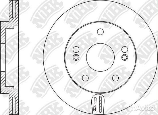 Диск тормозной передний для Hyundai Creta