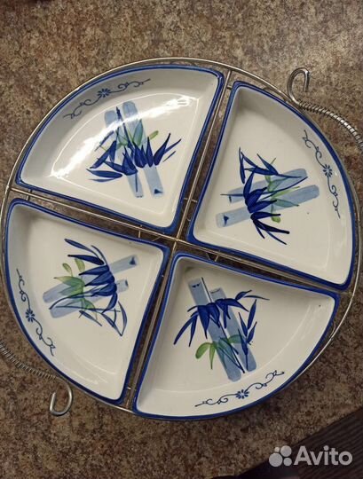 Блюдо сервировочное с подогревом свечами