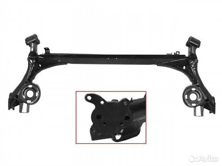 Балка задняя 1J0500051K Фольксваген Поло, Рапид