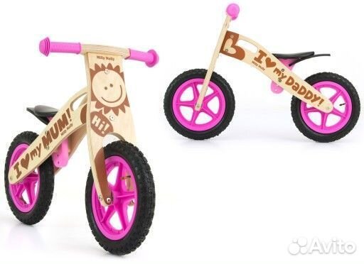 Беговел MillyMally King (дерево)