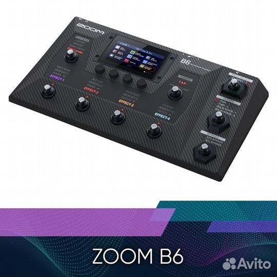 Процессор для бас-гитары Zoom B6