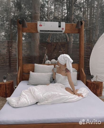 Фотосессия в прозрачном отеле под открытым небом