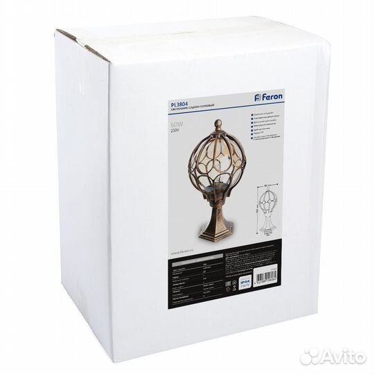 Светильник уличный на постамент Feron PL3704 06341