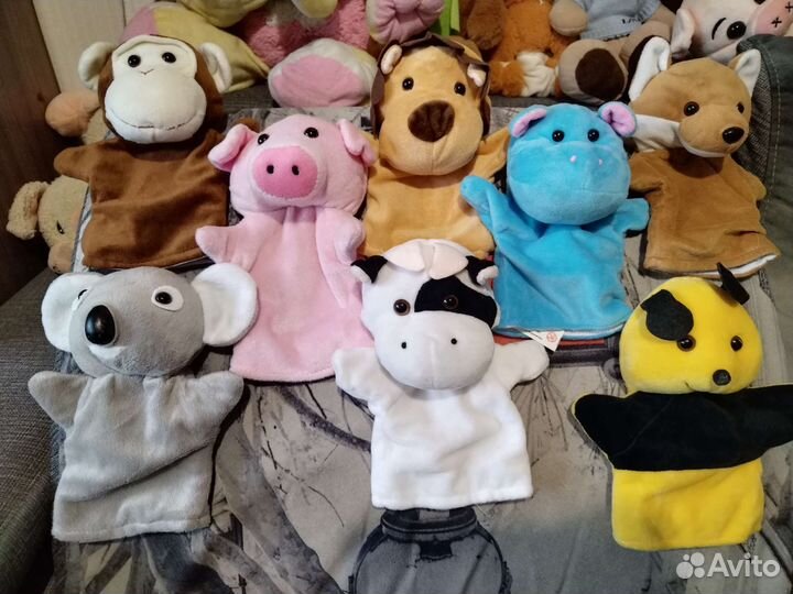 Мягкая игрушка на руку 11 шт