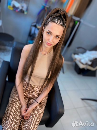 Прическа Брейды в хвост