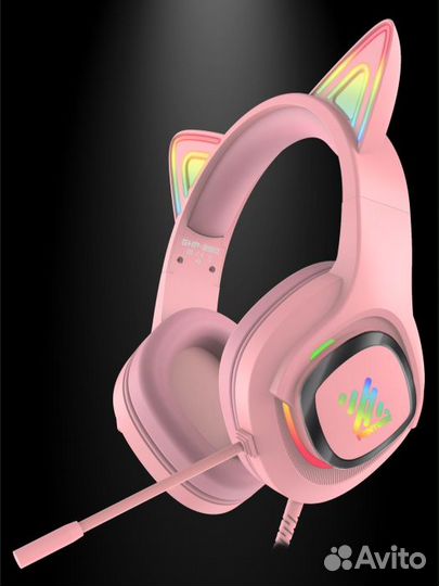 Игровые наушники panteon GHP-290 розовые
