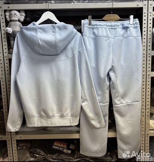 Костюм nike tech fleece nocta голубая