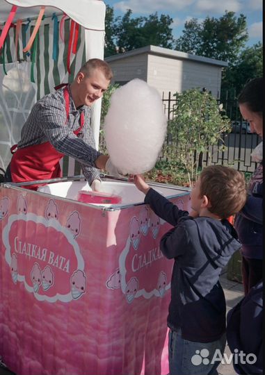 Сахарная/сладкая вата, попкорн, аквагрим