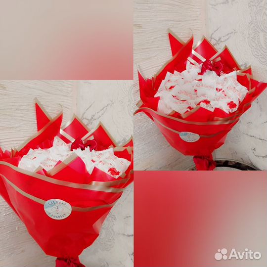 Сладкие букеты из конфет