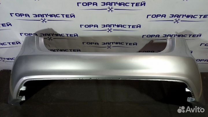 Бампер задний киа Рио 10-14 седан серебристый RHM