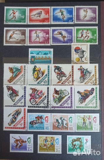 Почтовые Марки спорт