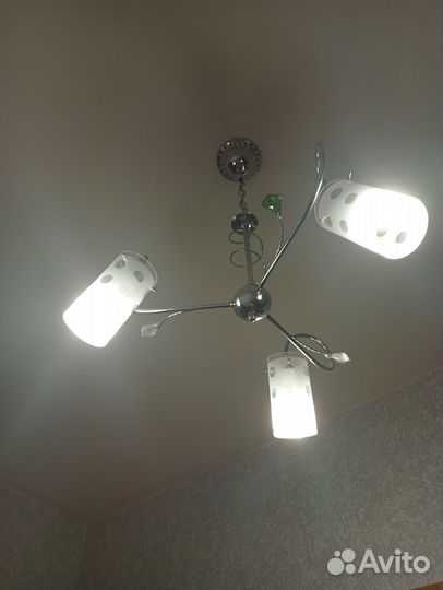 Люстра потолочная подвесная бу