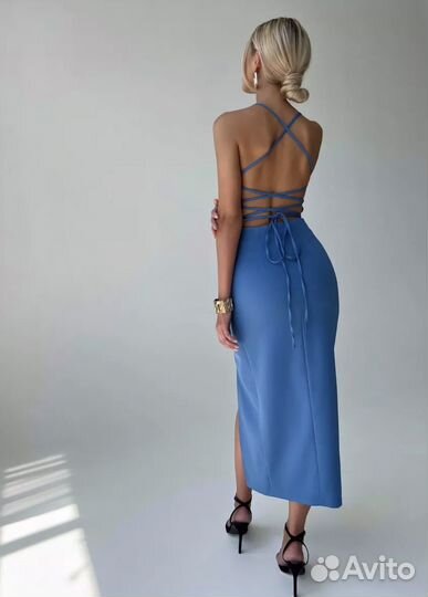 Платье вечернее миди S